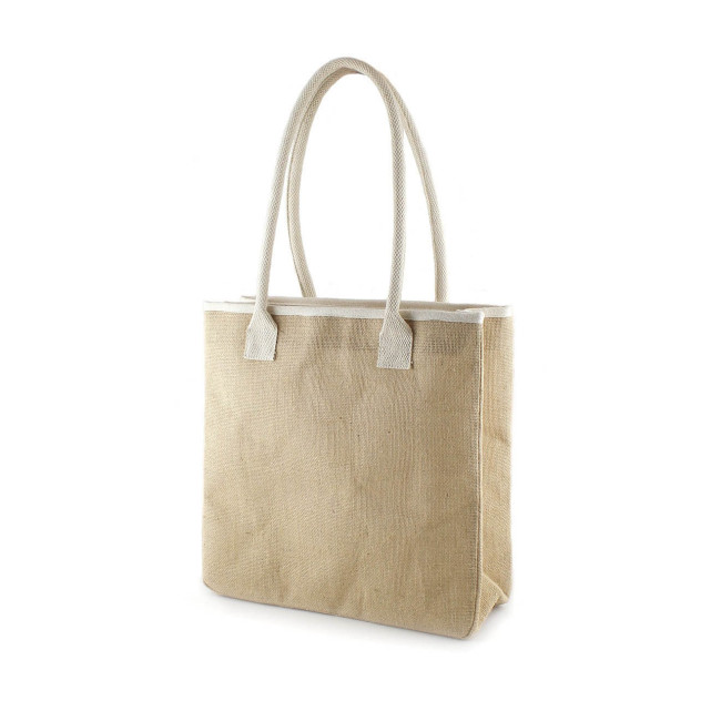 Promotional Fumi Natural Printed Jute Bag