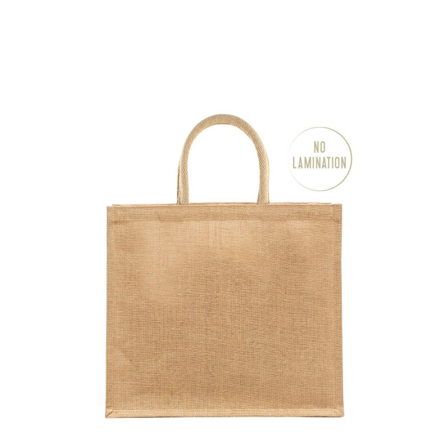 Promotional Kwenzi Stiffened Printed Jute Bag