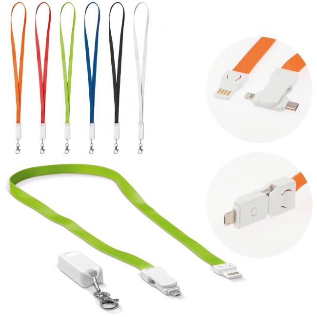 Promotional Keycord charging cable 3-in-1 - Image 1