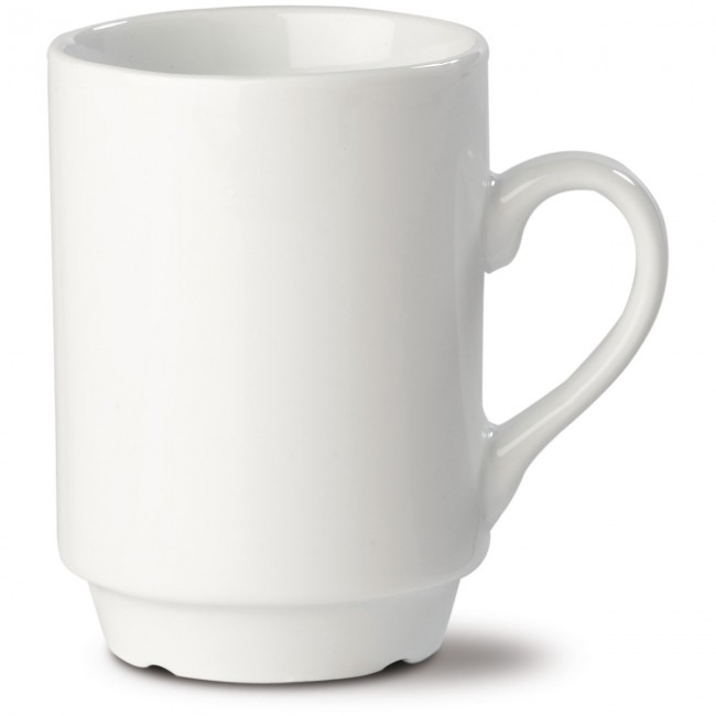 Promotional Luxemburg cup porcelain stackable 200ml - Image 2