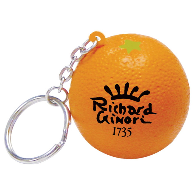 Promotional Stress Orange Keyring