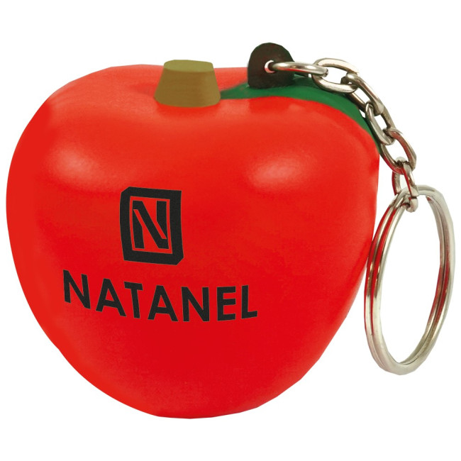 Promotional Stress Apple Keyring