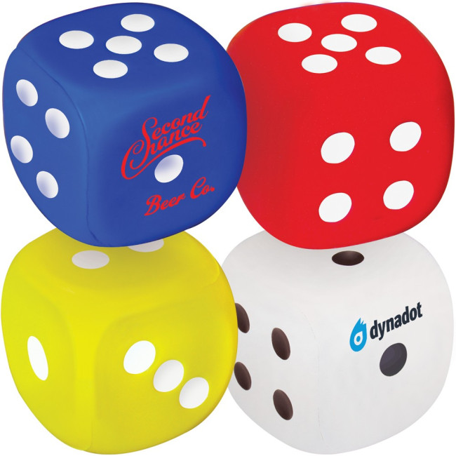 Promotional Stress Dice With Dots 1-6