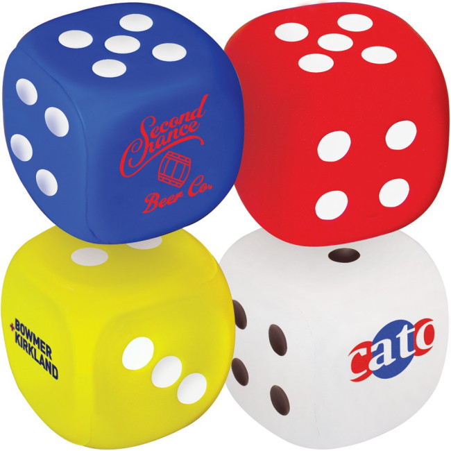 Promotional Stress Dice With Dots 2-6