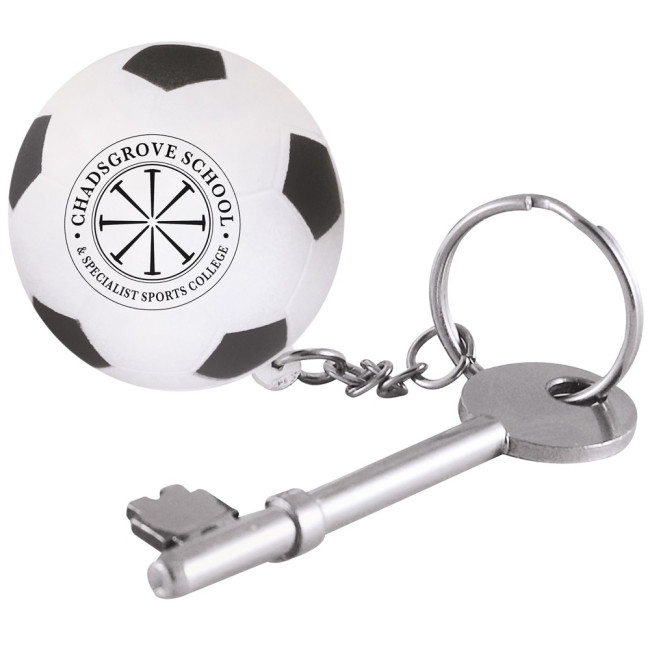 Promotional Stress Football Keyring