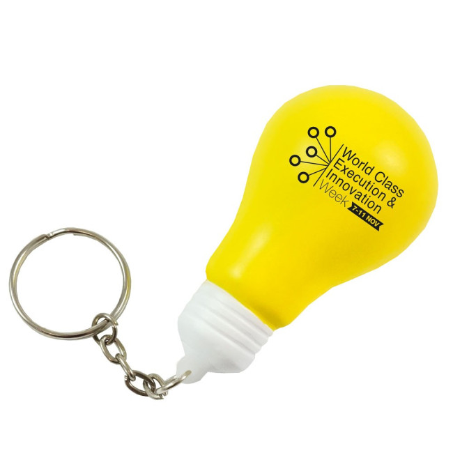 Promotional Stress Light Bulb Keyring