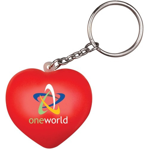 Promotional Stress Love Heart Keyring