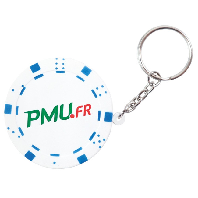 Promotional Stress Poker Chip Keyring