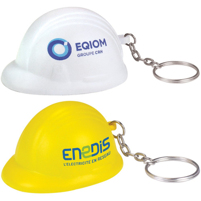 Promotional Stress Hard Hat Keyring