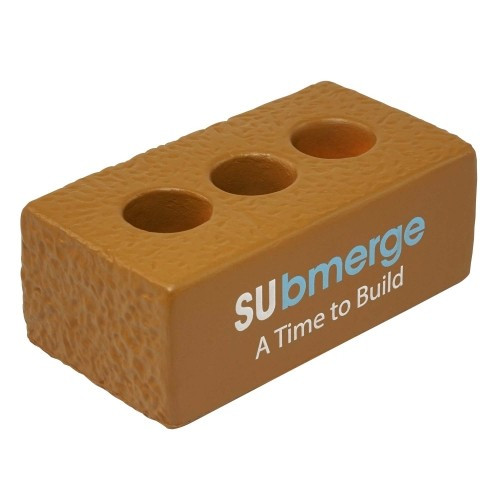 Promotional Stress Brick With Holes