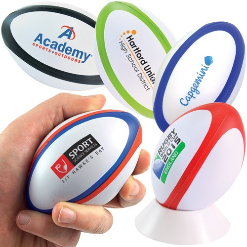 Promotional Stress Dual Colour Rugby Ball