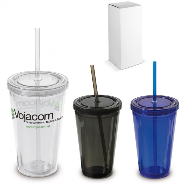 Promotional Mug with straw in gift box - Image 2