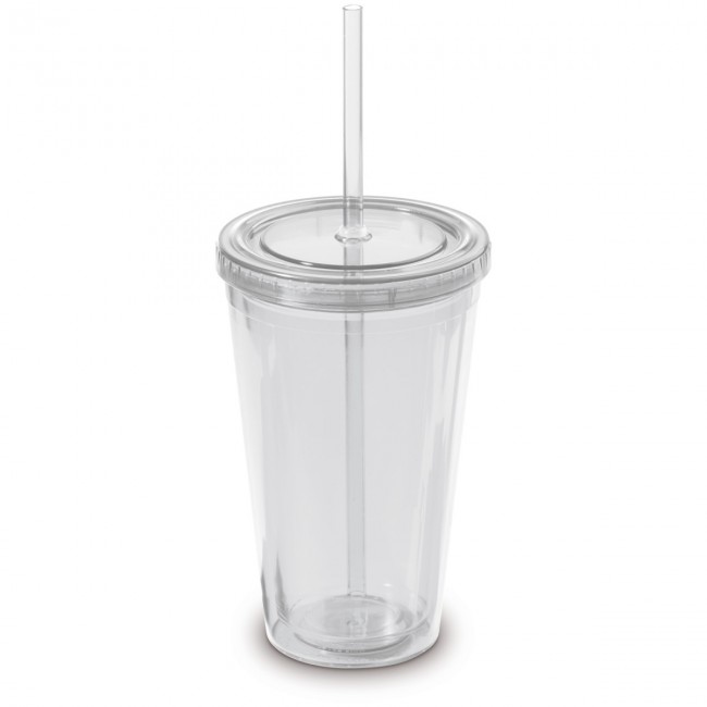 Promotional Mug with straw in gift box - Image 1