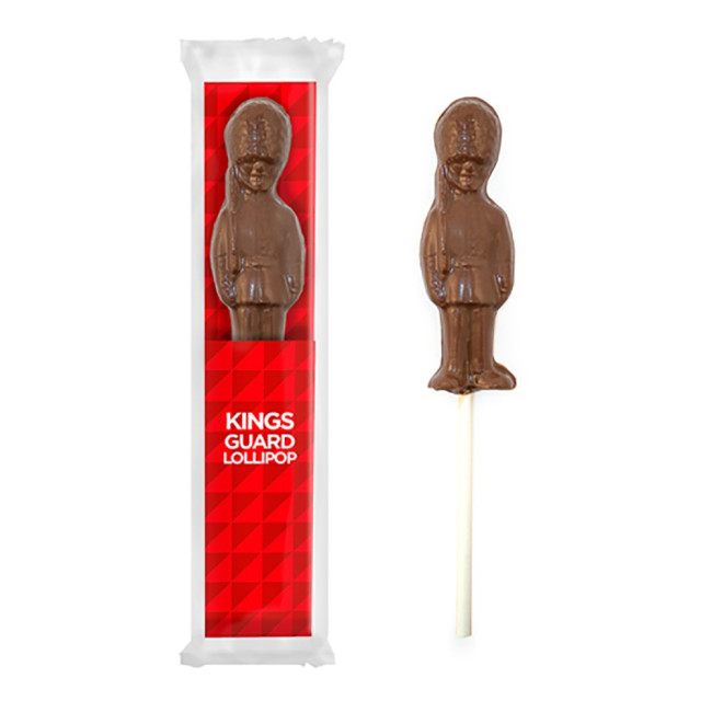 Promotional King's Guard Milk Chocolate Lollipop