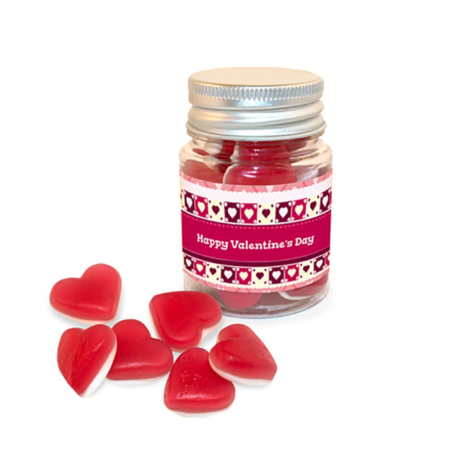 Promotional Heart Throbs Jelly Sweets Mini Jar