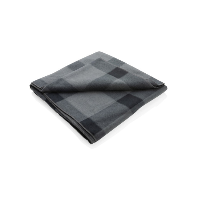 Promotional Soft Plaid Fleece Blanket