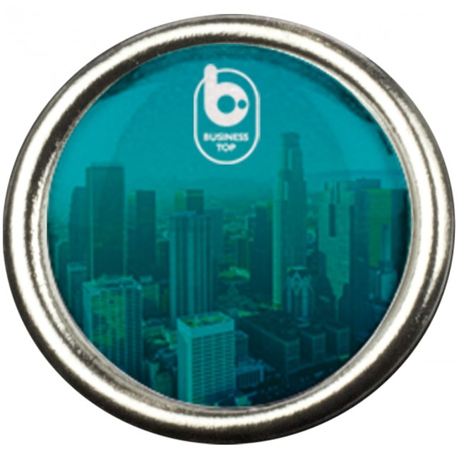 Promotional Metal pin, round 20mm - Image 1