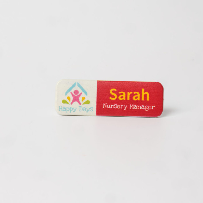 Promotional Always Recycled Essential Name Badge - Slim Rectangle