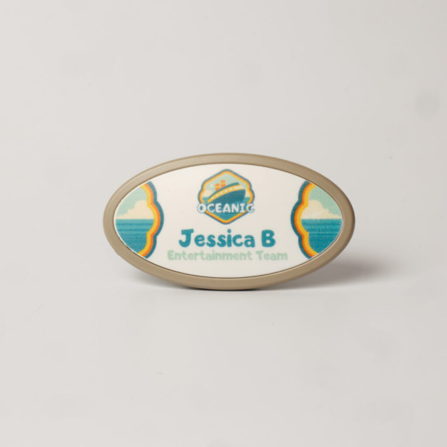 Promotional Always Recycled Select Name Badge - Oval