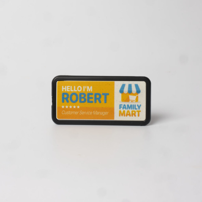 Promotional Always Recycled Select Name Badge - Rectangle