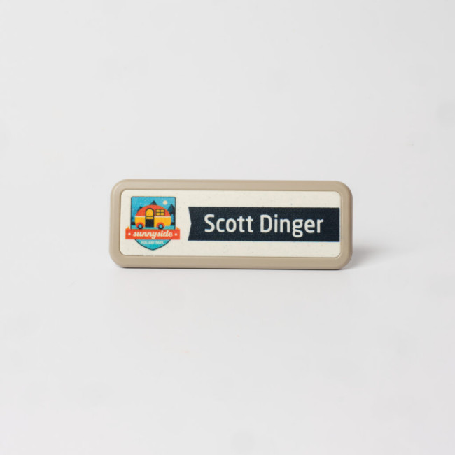 Promotional Always Recycled Select Name Badge - Slim Rectangle