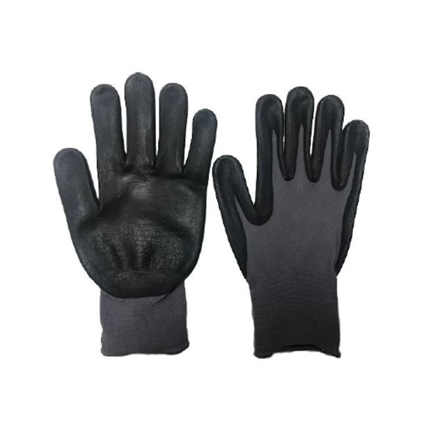 Promotional Nylon & Micro Foan Nitrile Saftey Gloves