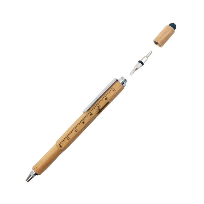 Promotional Candid 5in1 Bamboo Multi Pen