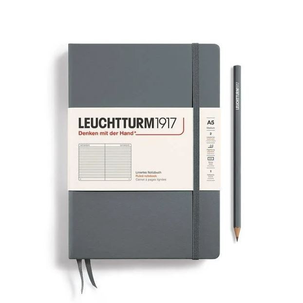 Promotional Leuchtturm1917 Medium A5 Hardcover Ruler Notebooks - Image 1