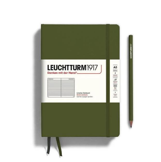 Promotional Leuchtturm1917 Medium A5 Hardcover Ruler Notebooks - Image 2