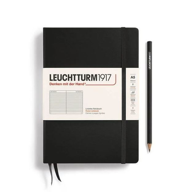 Promotional Leuchtturm1917 Medium A5 Hardcover Ruler Notebooks - Image 3