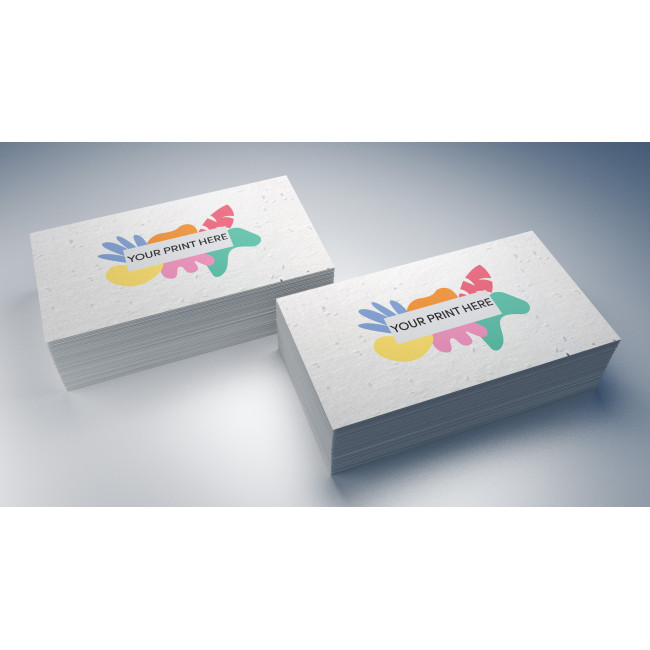 Promotional Seed Paper Business Card - Single Sided Print - Image 1