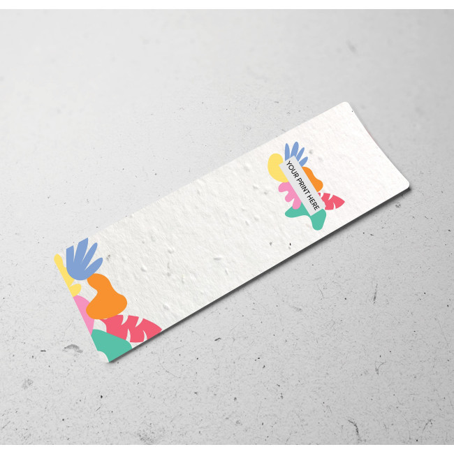 Promotional Seed Paper Bookmark - Single Sided Print