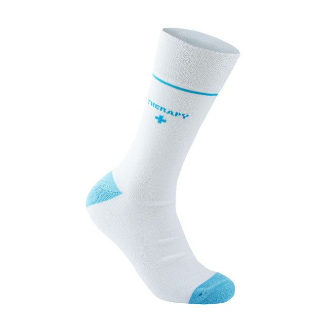 Promotional Premium Classic Crew Pressure Free Socks In Organic cotton. - Image 3