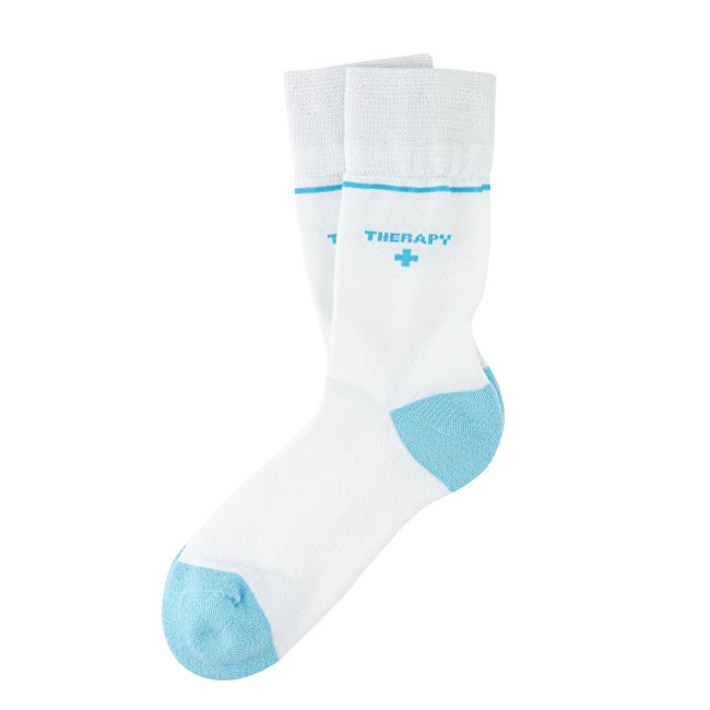 Promotional Premium Classic Crew Pressure Free Socks In Organic cotton. - Image 2