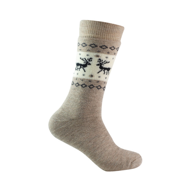 Promotional Deer Design Full Terry Crew Socks