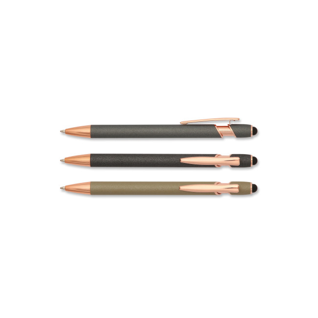 Promotional Arrow Recycled Touch Stone Rose Gold Pen