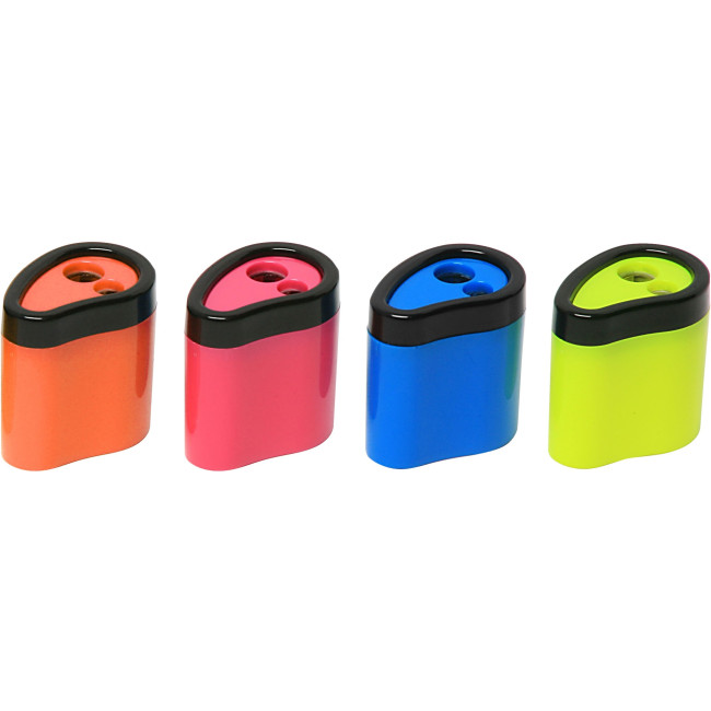 Promotional Fluorescent 2 Hole Sharpener