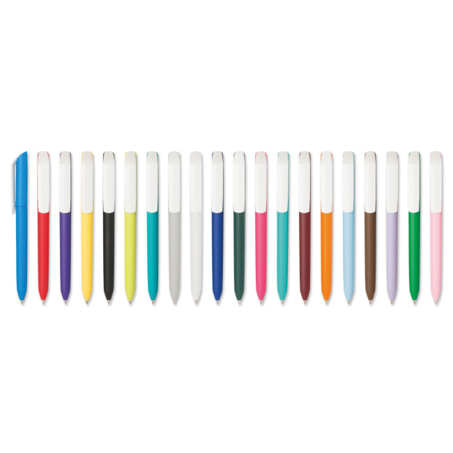 Promotional Pure Soft White Clip Ballpen