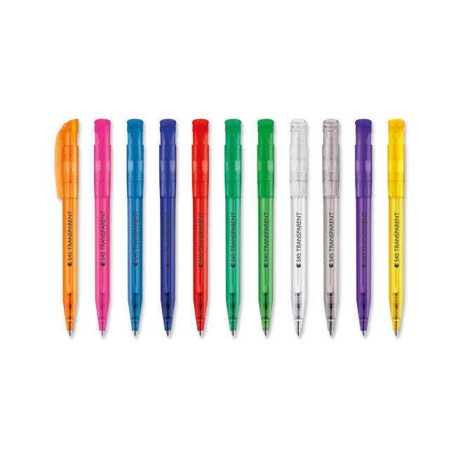 Promotional S45 Transparent Plastic Ballpen