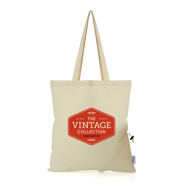 Promotional Eccleston Recycled Cotton Foldable Shopper