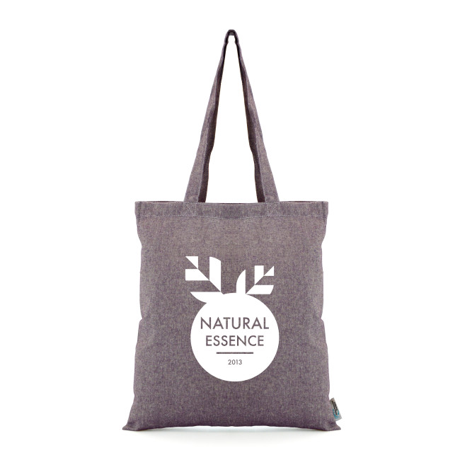 Promotional Budget 5oz Recycled Cotton Shopper - Image 4