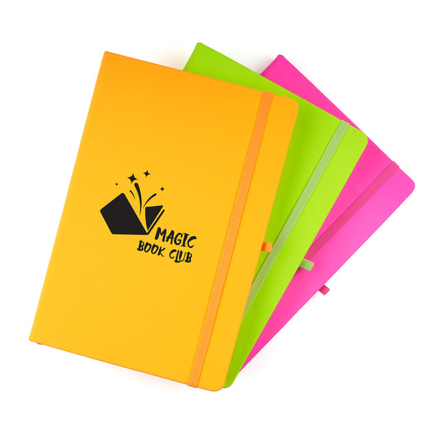 Promotional A5 Neon Mole Notebook - Image 1