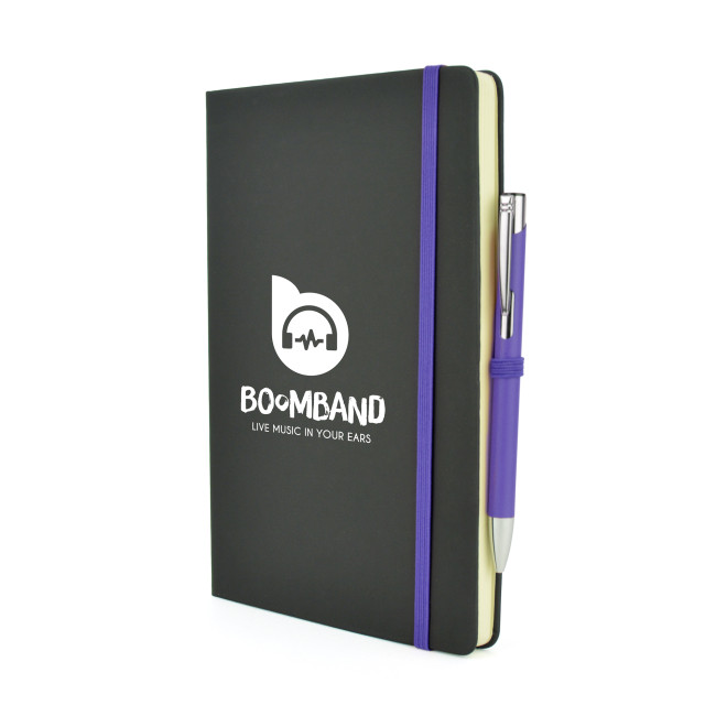 Promotional A5 Mole Mate Black Notebook - Image 5