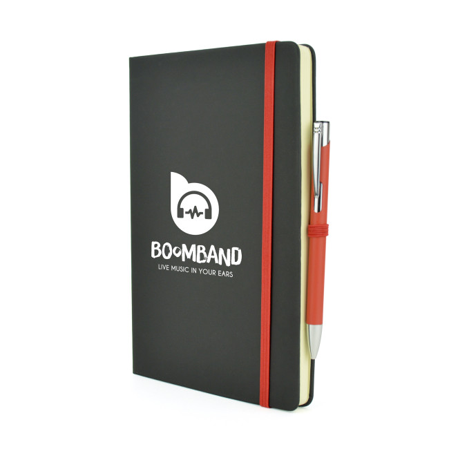 Promotional A5 Mole Mate Black Notebook - Image 3