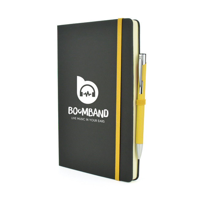 Promotional A5 Mole Mate Black Notebook - Image 1