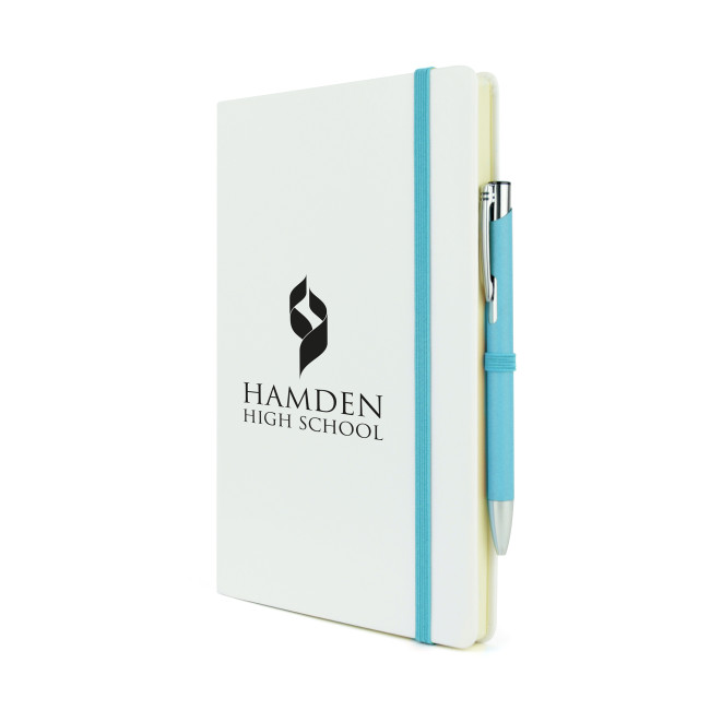 Promotional A5 Mole Mate White Notebook - Image 9