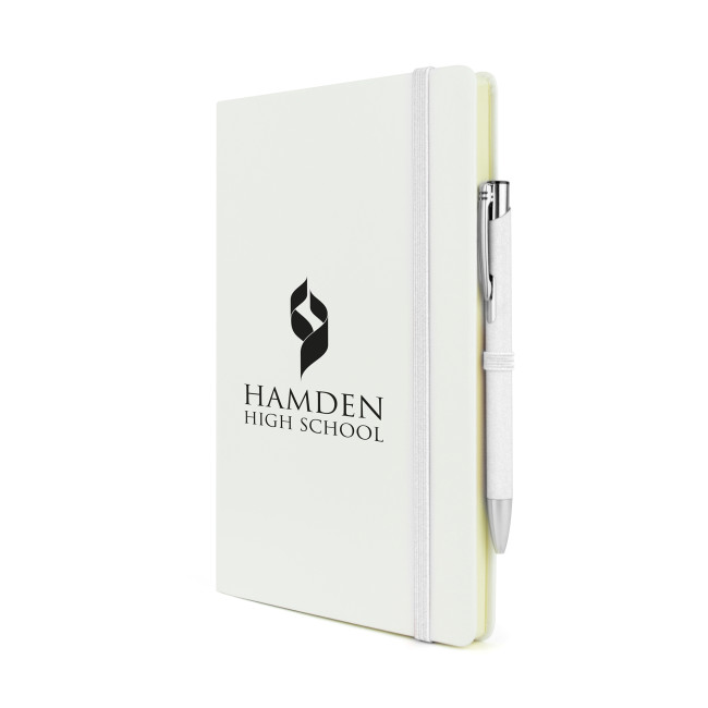 Promotional A5 Mole Mate White Notebook - Image 2