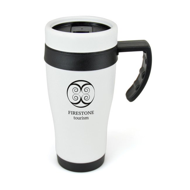 Promotional Oregon Blanc Travel Mug 400ml