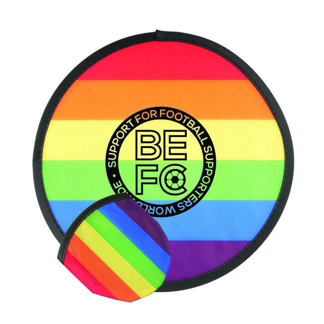 Promotional Rainbow Foldable Flying Disc