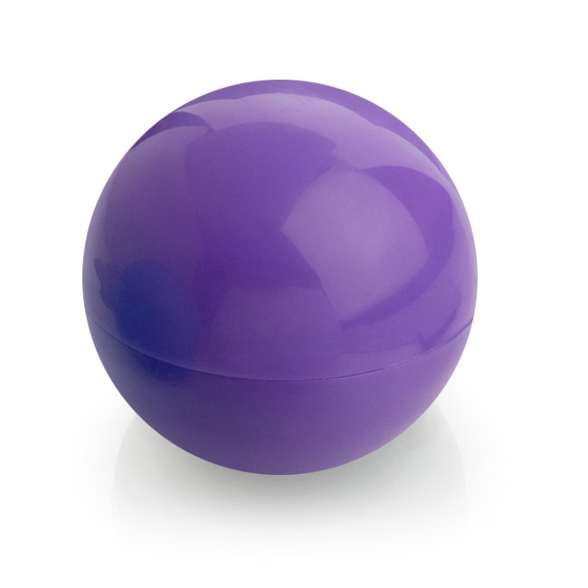 Promotional Purple Ball Shaped Lip Balm